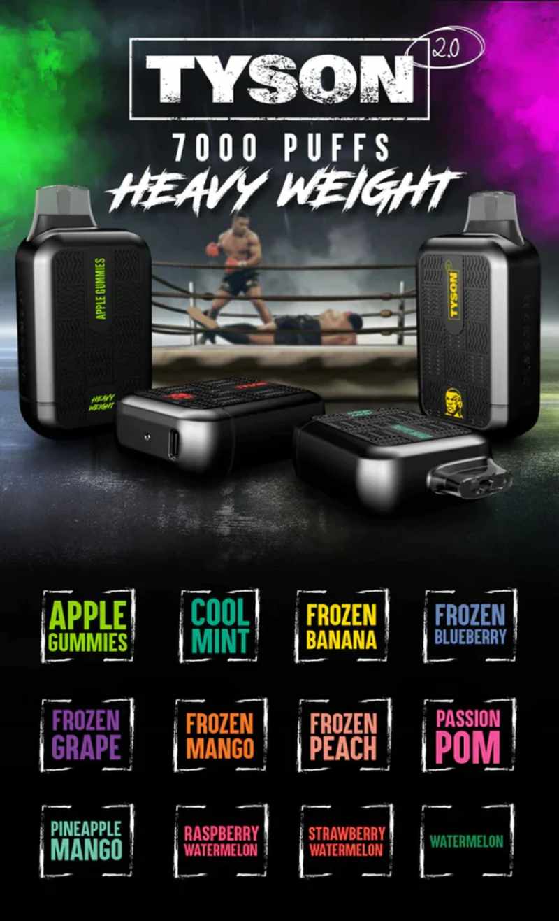 Tyson 20 Heavyweight 7000puff vapes Tyson 20 Heavyweight 7000puff vapes
