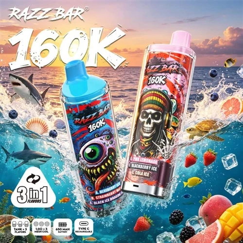 Razz Bar 160K: Indsigt i E-cigaretindustriens opgradering – ændringer i kapac...