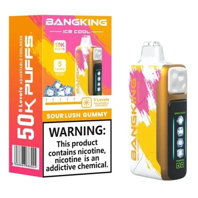 BANGKING ICE COOL 60K høj-kapacitet engangs genopladelig justerbar is elektro...