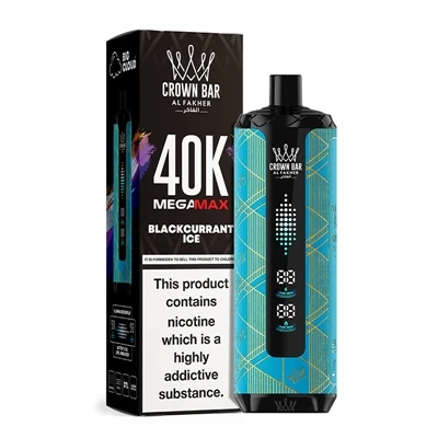 En virkelig 'avanceret' 40K DTL engangs E-cigaret - AL Fakher Crown Bar MegaM...