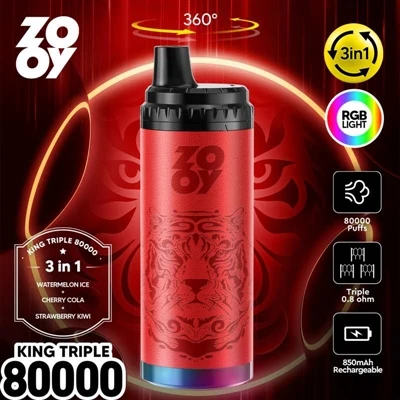 ZOOY KING 3-in-1 80000 Puff Disposable Vape: Teknologisk innovation og dybdeg...
