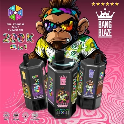 BANG BLAZE 6in1 200K: Én pind i hånden, seks smagsvarianter i én, du ved, hva...