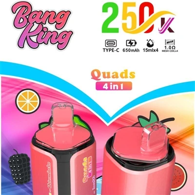 BANG KING Quads 250000 4IN1: En høj-revolution inden for engangsvape