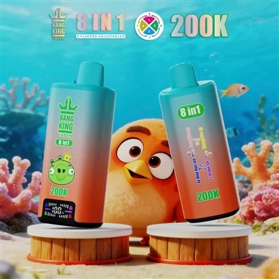 BANG KING VAPEN 200K 8IN1: Den ultimative E-cigaretoplevelse med flere smagsv...