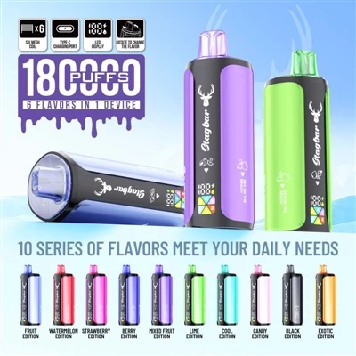 StagBar 180000 Puff 6in1: En enhed, der virkelig integrerer lang batterilevet...