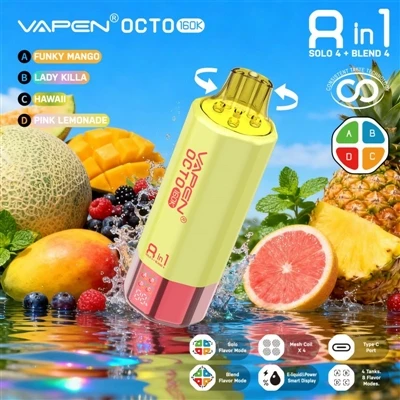 Vapen Octo 160K Puffs 8-i-1: Når flere smagsvarianter ikke længere er en gimm...