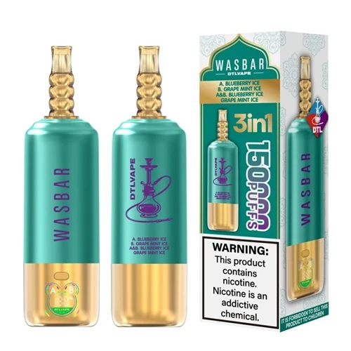WASBAR DTL 3-i-1 150K: Redefinering The High-Puff-Count Shisha-Style Vape Exp...