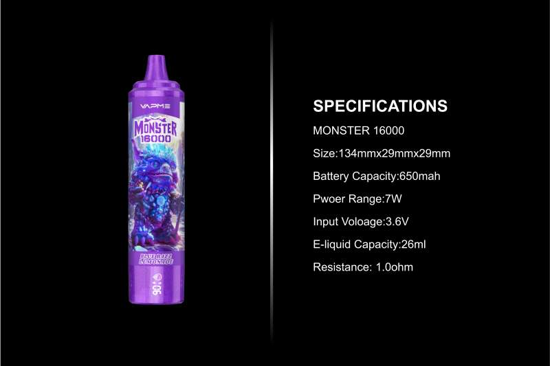 vapme monste 16000 specifications vapme monste 16000 specifications