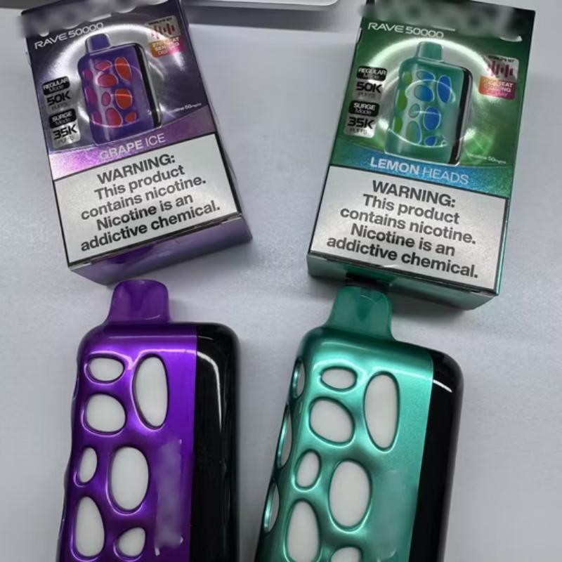 2025-New-Arrival-Rave-40000-50000-Puffs-Disposable-Puff-Vapes-Star-12000-20000-Vista-Gear-Elf-Adalya-Nasty-Pod-10000-New-Sensing-Display-2-5-Nic-Best-VapeVOZOL RAVE 50000