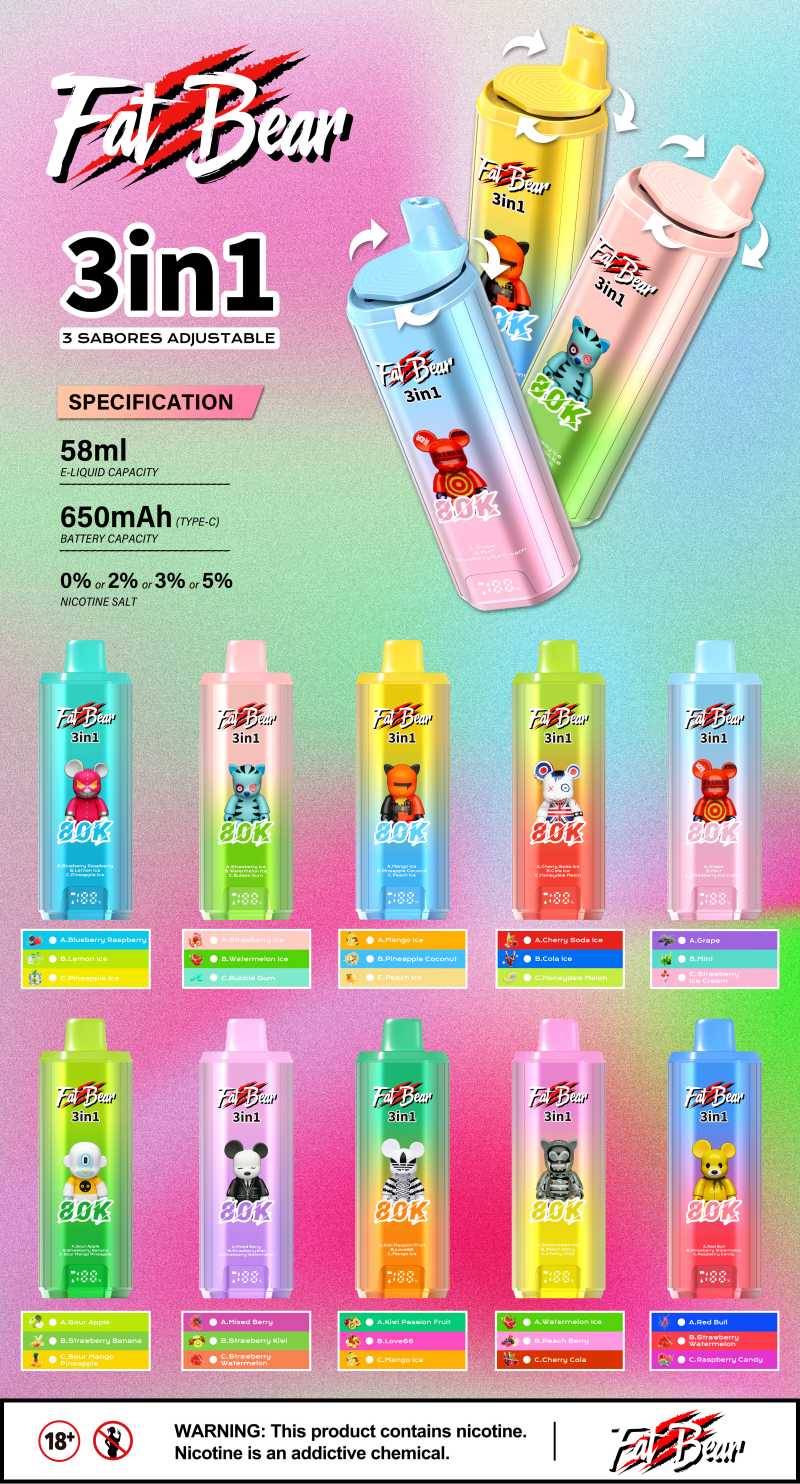 FAT BEAR 3 IN 1 80K good vape