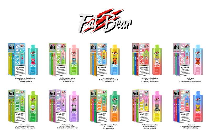 FAT BEAR 3 IN 1 80K taste