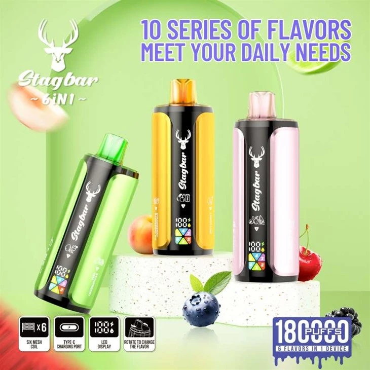 StagBar 6in1 180K Puff best