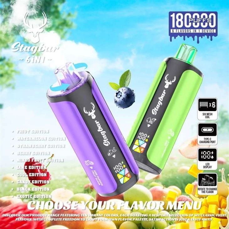 StagBar 6in1 180K Puff high quality