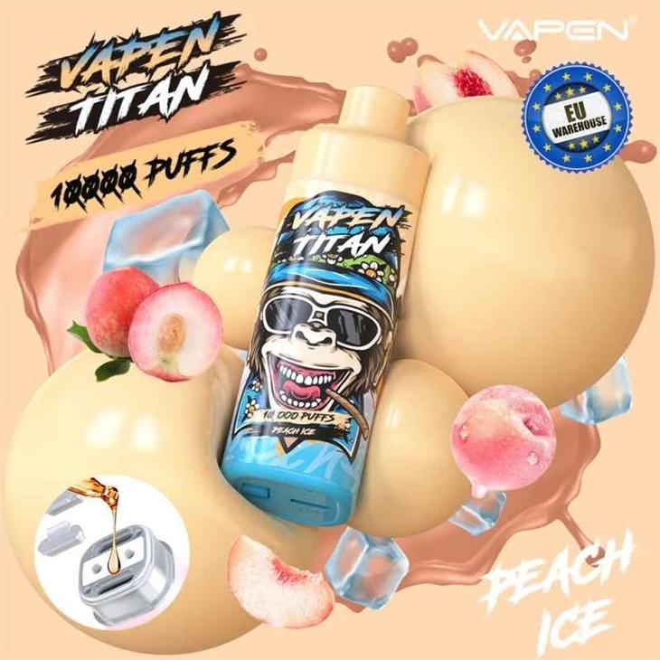 Peach Ice_VAPEN TITAN 10000 Peach Ice_VAPEN TITAN 10000